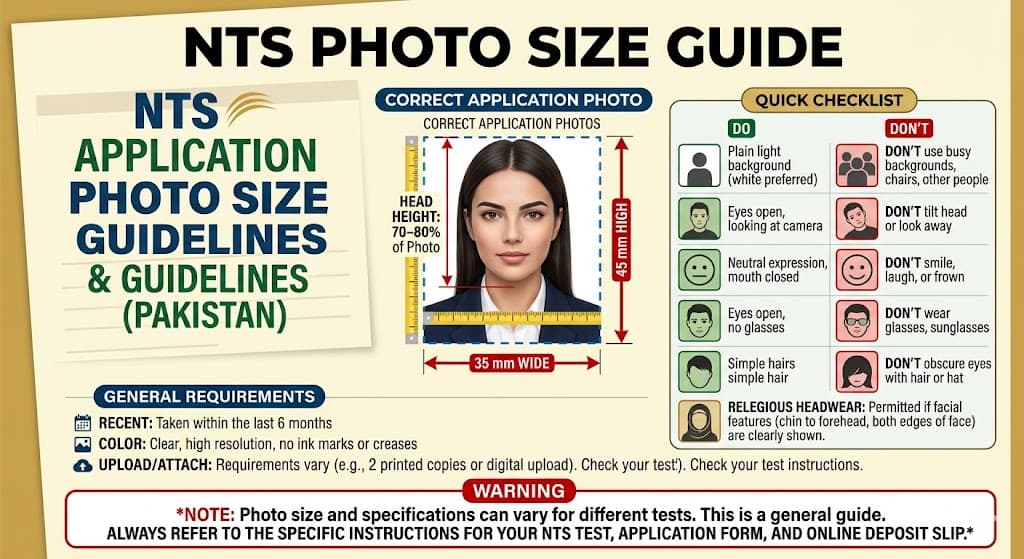 NTS Photo Size Requirements 2026 — Complete Preparation Guide